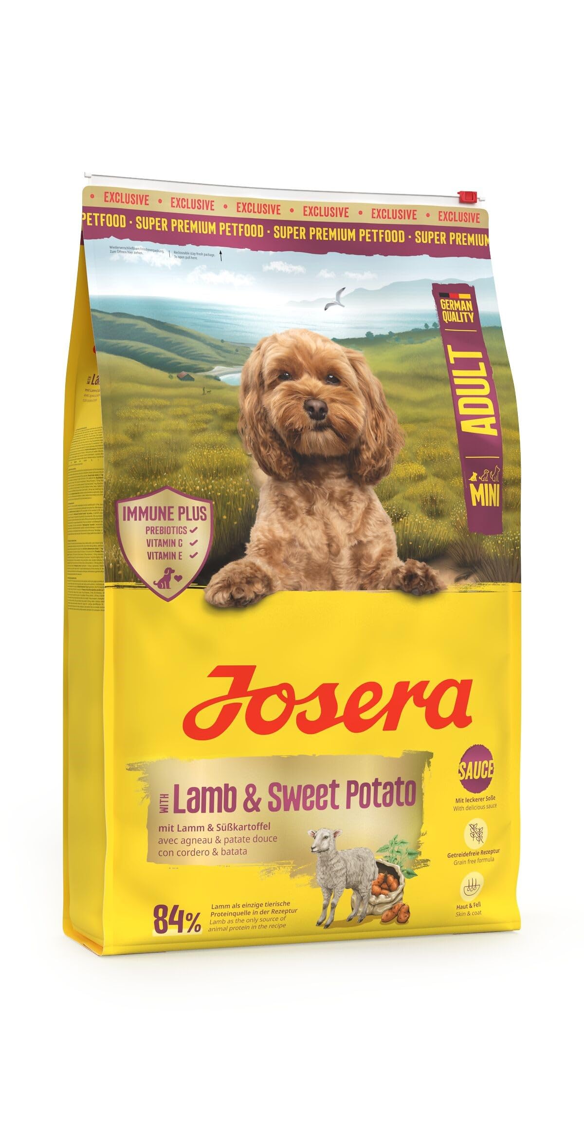 Josera Mini Adult Lamb & Sweet Potato 10kg Trockenfutter für Hunde