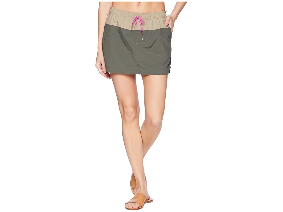 

Columbia Sandy Rivertm Skort (Gravel/Tusk/Bright Lavender) Women's Skort