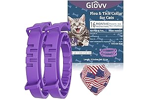 2 Pack Flea and Tick Collar for Cats Up to 16-Month, Purple