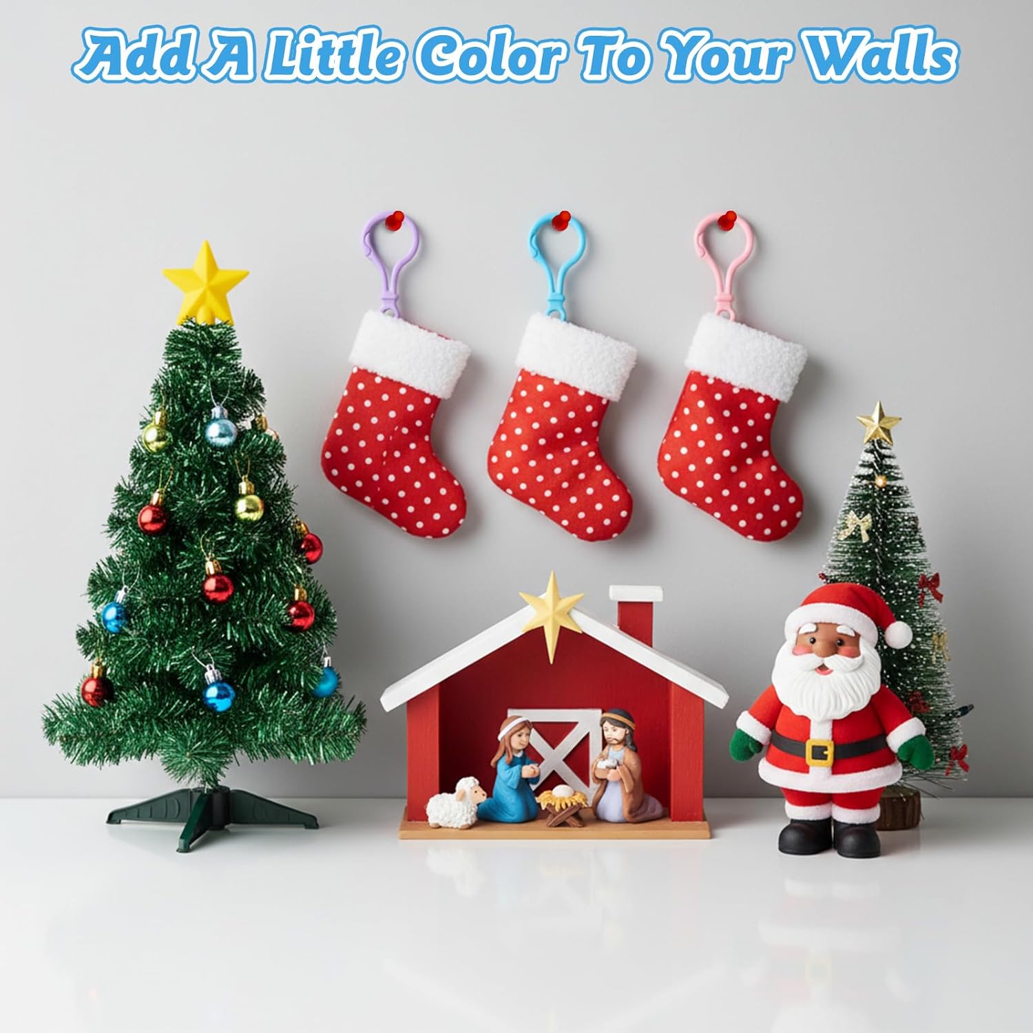 50 Pcs Plastic Keychain Clips, Multicolor Lobster Claw Clasps Backpack Key Chain Hooks for DIY Crafts Lanyard Ornaments - Image 2