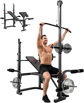 SPORTNOW Multifunctional Incline Weight Bench, Weight Bench