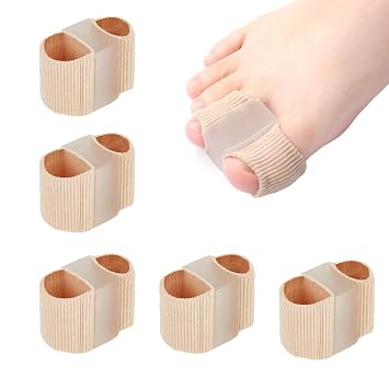 6-pack Toe Separators for Women & Men - Corrector Pads for Hallux Valgus to Relieve Big Toe Discomfort and Foot Pain During Pedicure