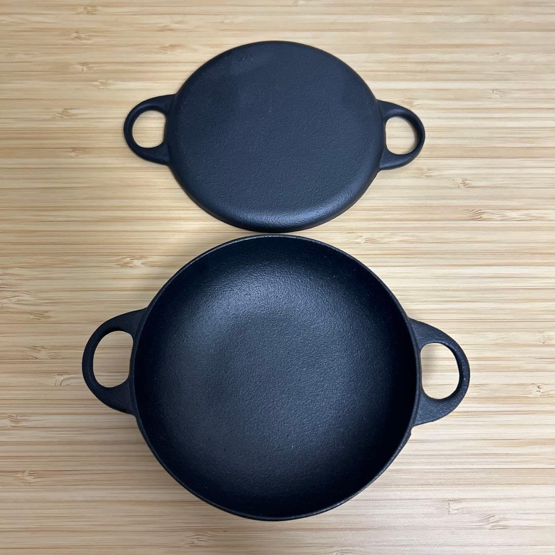 OIGEN 及源鋳造 南部盛栄堂 長方形おでん鍋 未使用品 (u810) - リユースショップ R's 南部鉄器 マルチ小鍋 OIGEN 盛栄堂 内径 約11cm（取ってを含めて約15cm） 深さ約2.5cm