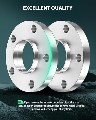 Miniatura 2 de SCITOO 2 espaciadores de rueda de 5 lengüetas centrados de 0.78 pulgadas, 0.78 pulgadas (0.787 in), 0.197 x 4.724 in a 0.197 x 4.724 in, 12 x 1.5