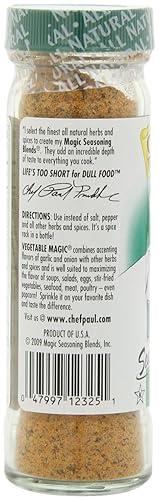 Miniatura 5 de Magic Seasoning Blends Vegetable Magic, botellas de 2.0 onzas (paquete de 12)