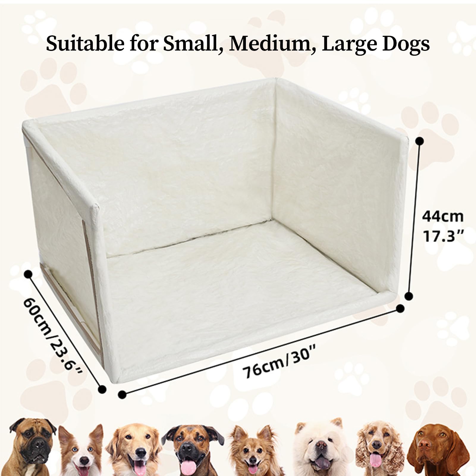 Vassoio per urina per cani, WC per animali domestici, impermeabile a parete | Vassoio pieghevole a prova di perdite, con 6 fermagli, per casa, balcone, portico, gatto, cucciolo