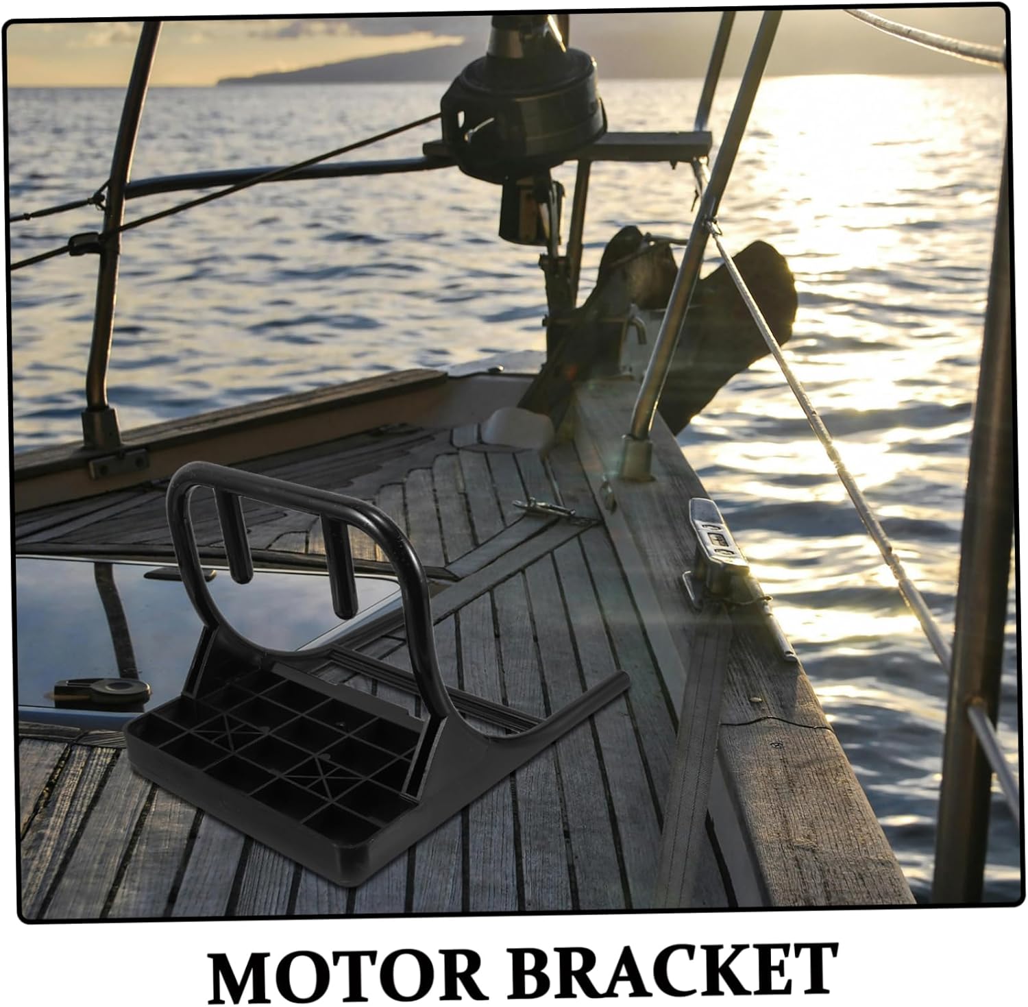 Inflatable Boat Motor Mount Bracket Support for Canoe and Kayak Easy Installation for Engine for Outdoor Fishing