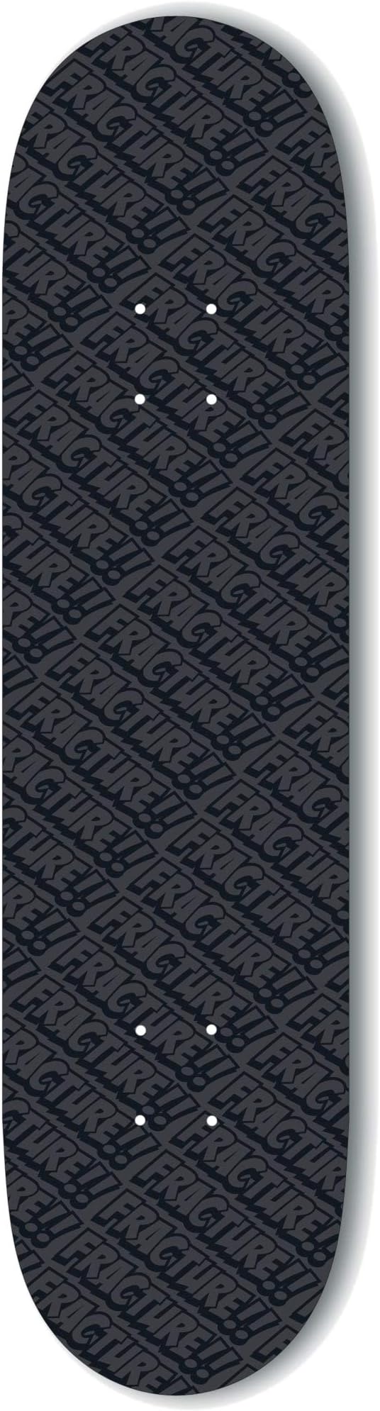 Fracture Skateboards All Over Comic Skateboard Deck Black 8.5"