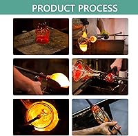 Vista 7 de Jarrón de vidrio ámbar para centros de mesa, ramos de decoración del hogar, boda, despedida de soltera, jarrón transparente para decoración