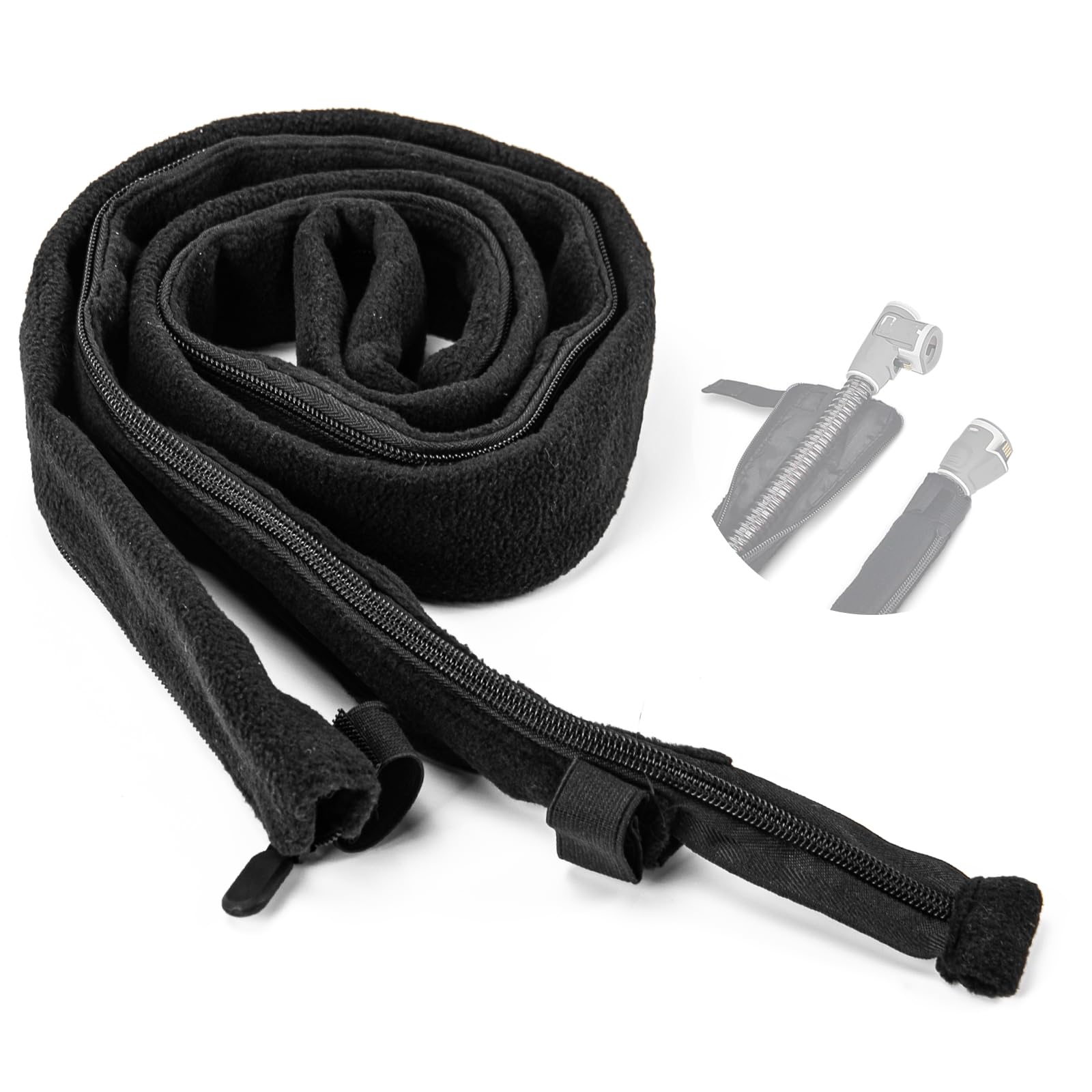 6.4Ft CPAP Hose Cover for ResMed ClimatelineAir AirSense 10 & 11 Heated Tubing, Tube Insulator Cover with Full-Length Zipper Double-Sided Wrap CPAP