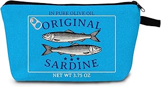 Bolsa de maquillaje de sardinas enlatadas, di...