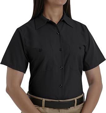 Red Kap Womens Standard Size Short Sleeve Industrial Work Shirt