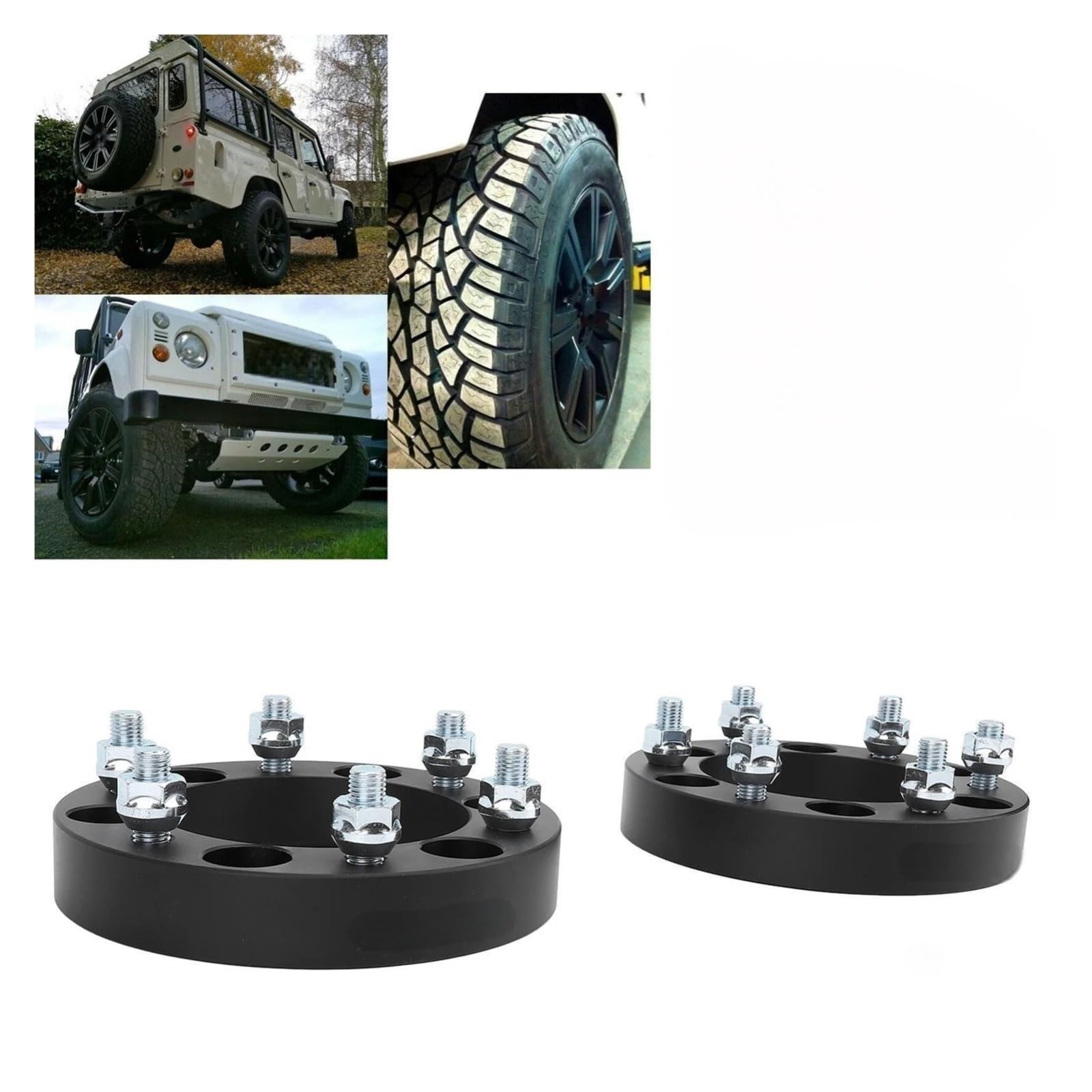 Entretoises de roue de voiture 30MM 6 pour les entretoises de roue goujon adaptateurs en alliage d'aluminium remplacement pour L200