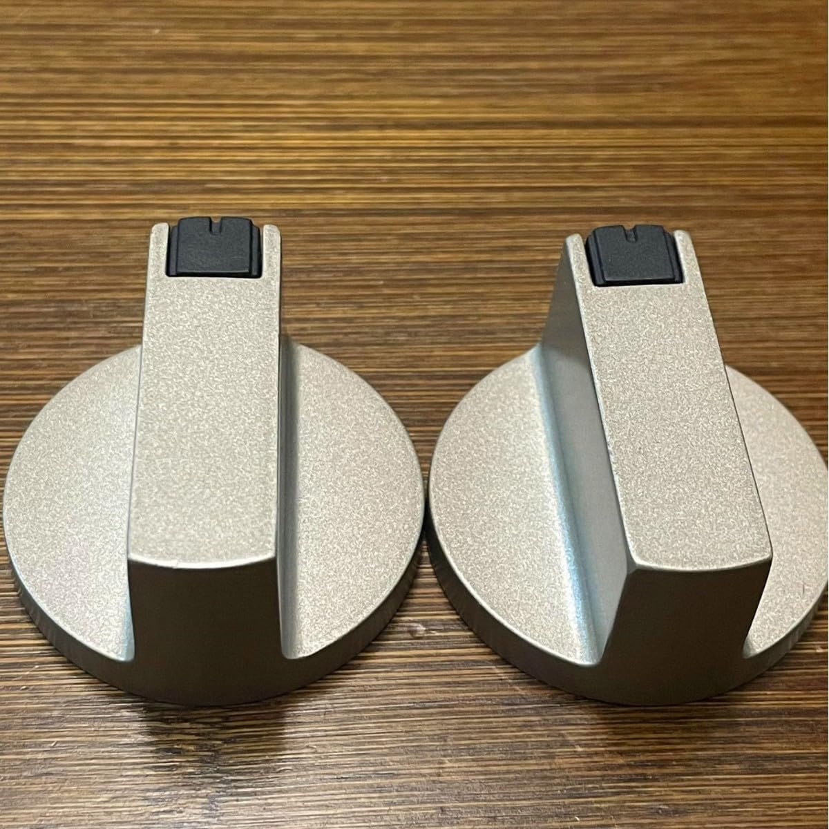 2Pcs 6mm Zinc Alloy Home Kitchen Gas Stove Knobs, Cooker Oven Cooktop Metal Switch Control, Silver, Minimalist Style, Stove Knob