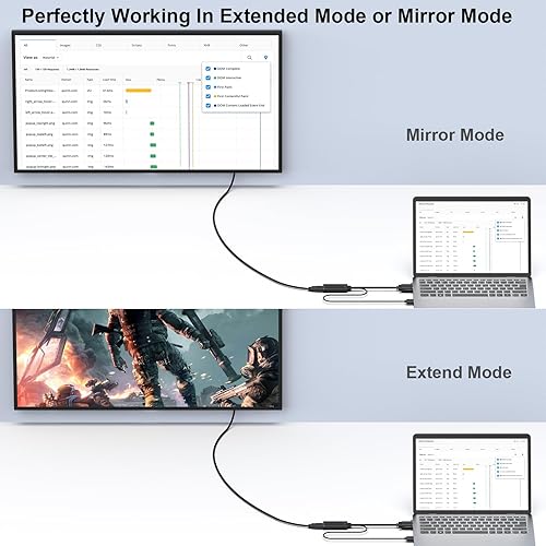Miniatura 4 de BENFEI Adaptador VGA a HDMI, convertidor 1080P con audio de computadora/fuente VGA portátil a HDMI TV/monitor
