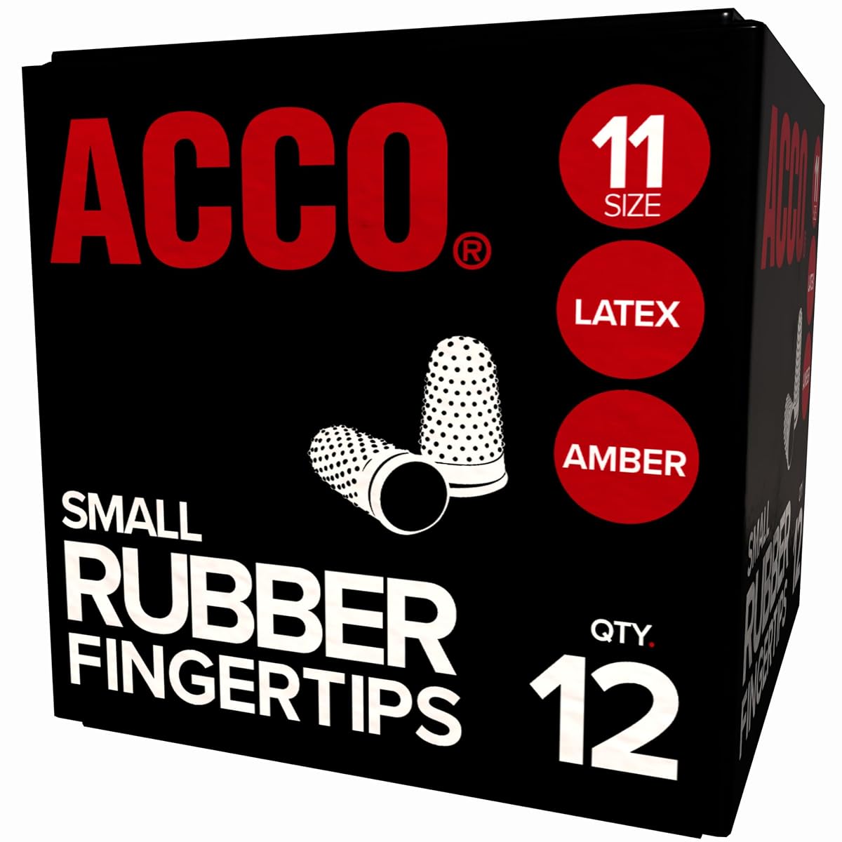 Swingline Small Rubber Finger Tips, Size 11, 12-Pack, (S7054031C)