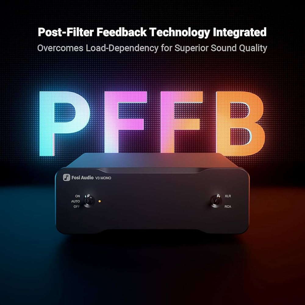 Fosi Audio V3 Mono モノラル デジタルパワーアンプ×2台 Fosi Audio V3 Mono Power Amplifier