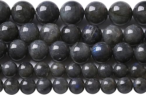 Miniatura 125 de 45 piezas de cuentas de jade birmano de piedra natural de 5⁄16 pulgadas (8 mm) para hacer joyería, pulseras de cristal de bricolaje