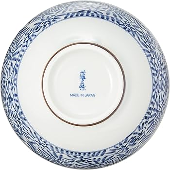 Amazon|美濃焼 軽量 丼ぶり 皿 食器 藍染たこ唐草 直径約15.8×高さ8.3 Amazon|美濃焼 軽量 丼ぶり 皿 食器 藍染たこ唐草 直径約15.8×高さ8.3