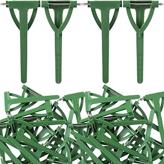 20pcs Boutonniere Safety Pins, Triangle Plastic Corsage Pins Safety Clips for Bride Groom, Tiny Boutonniere Brooch Supplies for Wedding Festivals Birthday Parties- Green