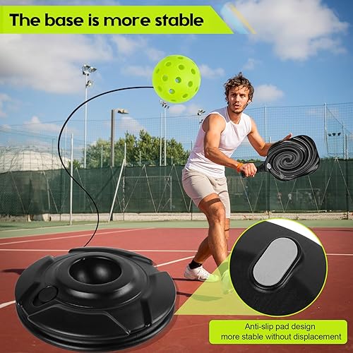 Miniatura 3 de FK Match Buddy - Entrenador de pickleball con cuerda Sportastic Pickleball Practice Rebounder Accesorios de entrenamiento y equipo de entrenamiento