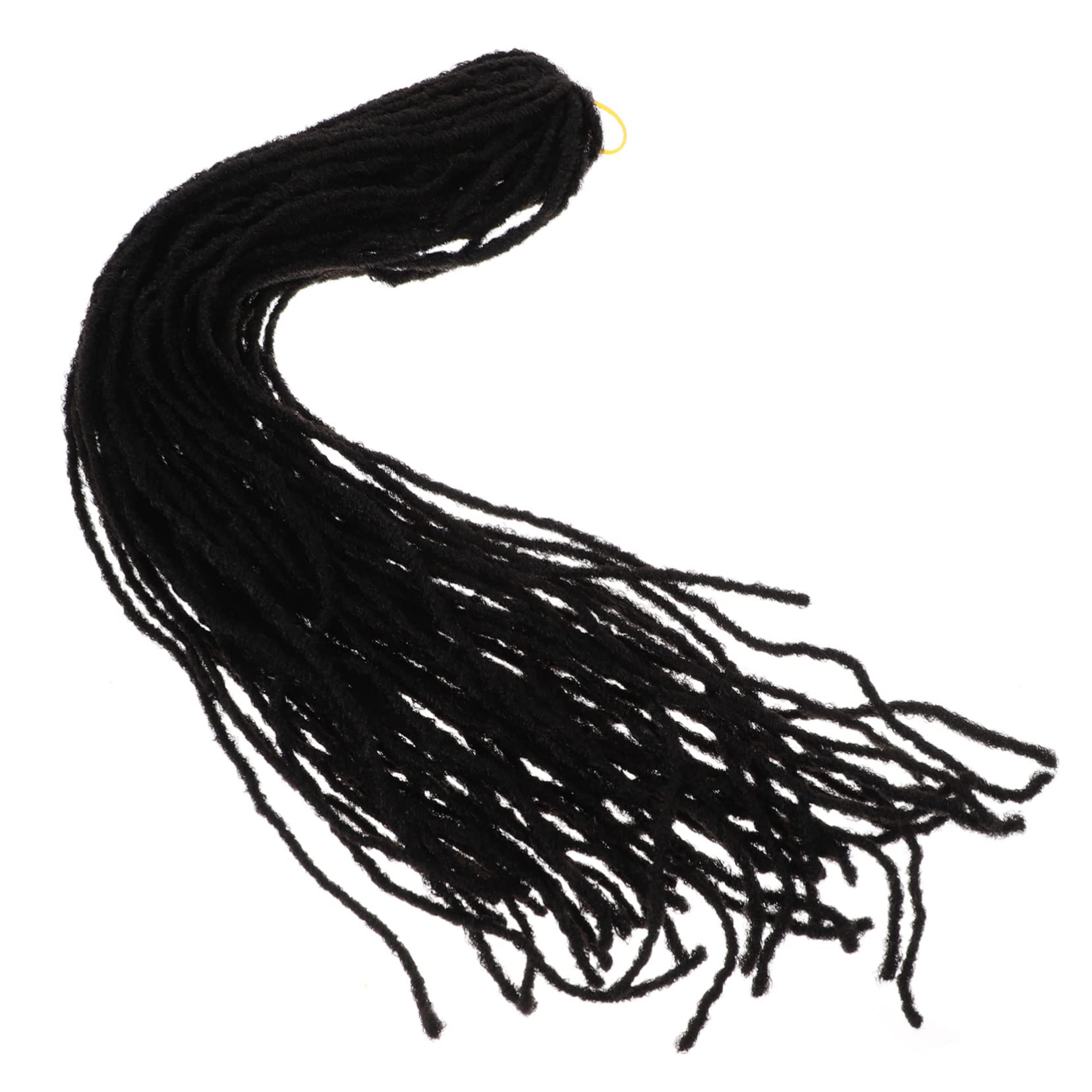 dirty little braids hair extensions dreadlock accessories dreads extensions human hair fake dreads dreadlock crochet hair men and women to weave ponytail High temperature wire