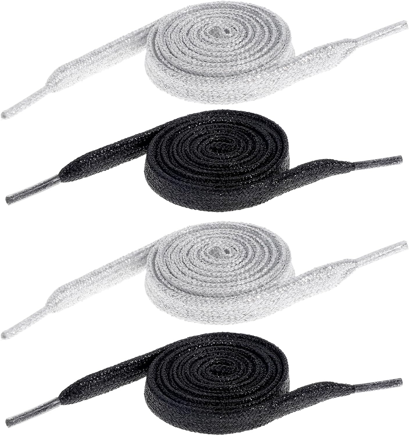 Amazon.com: Thinp 2 Pairs Rhinestone Shoe Laces for Sneakers Glitter ...