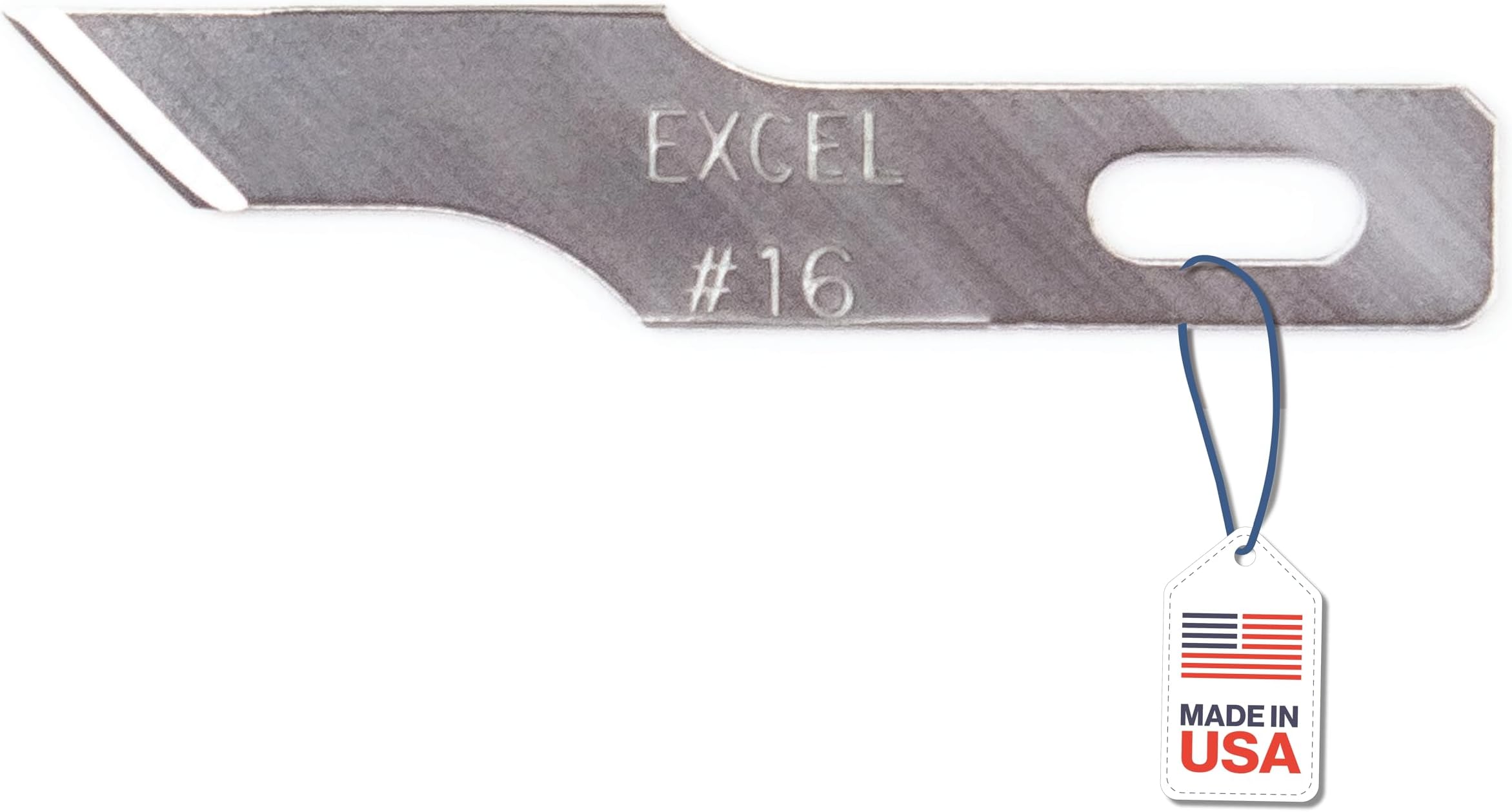 #16 Angled Stencil Edge Replacement Blades – 100-Pack High Carbon Steel Blades for Precision Cutting, Trimming Craft Knife – Professional & Hobby Knife - Made in USA