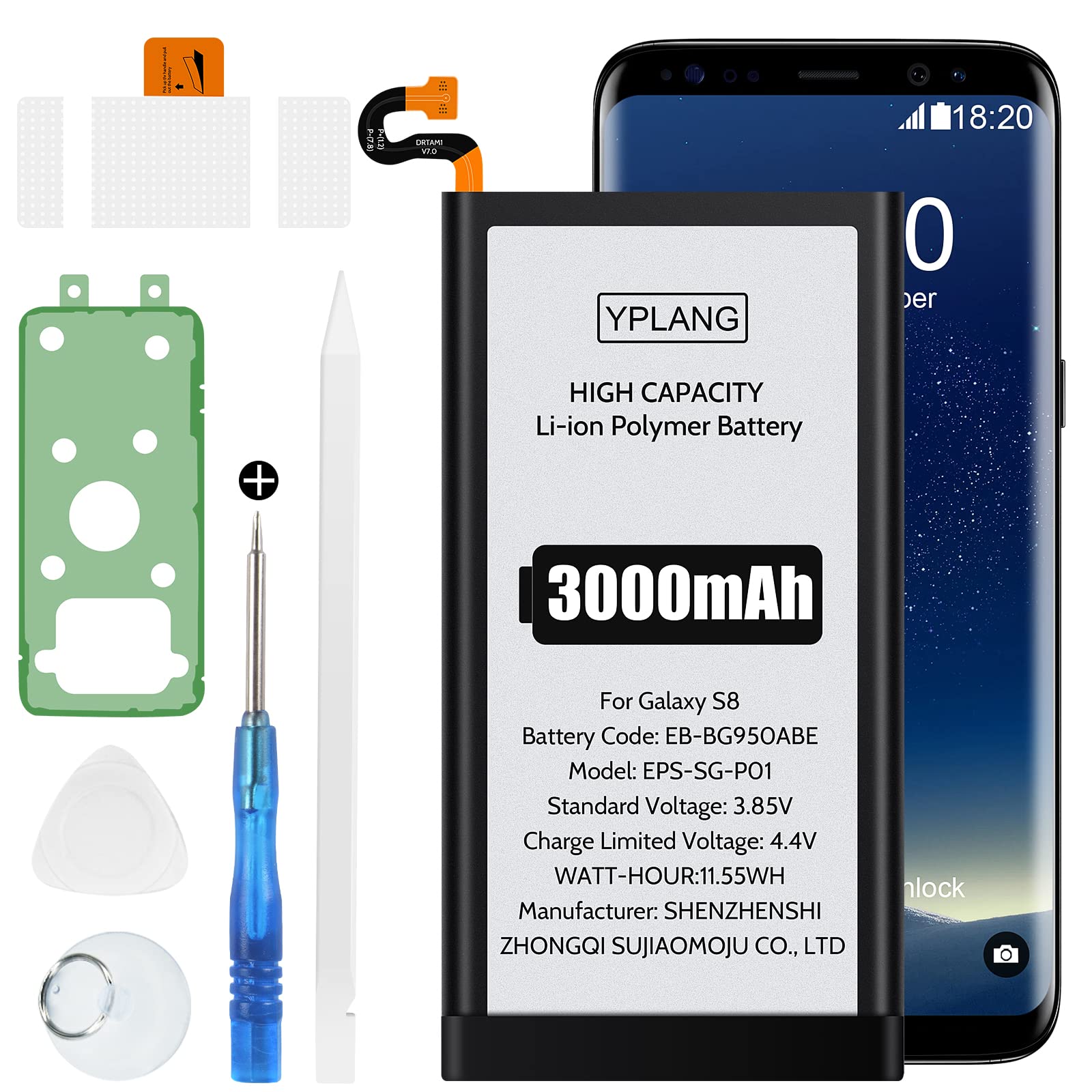 Battery For Samsung Galaxy S8 Sm G950 3000mah Eb Bg950abe