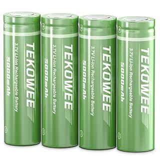 4 Pack 21700 3.7V Rechargeable Batteries, 21700 Battery 5000mAh Flat Top Batteries for Flashlight, Headlamps, etc - Amazon product rated Grade A