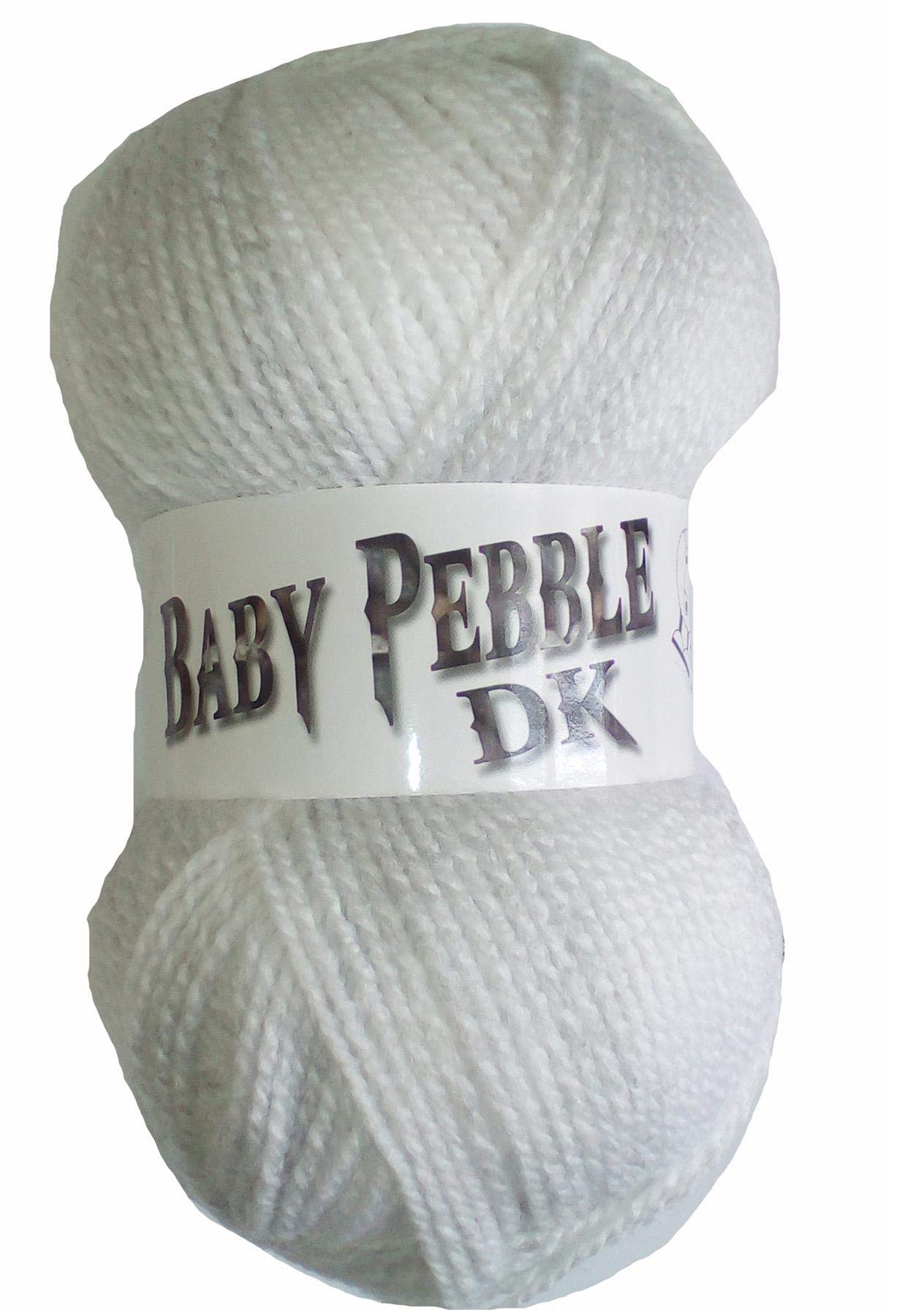 Woolcraft 100g BALL of BABY PEBBLE DOUBLE KNITTING Acrylic YARN, Dove