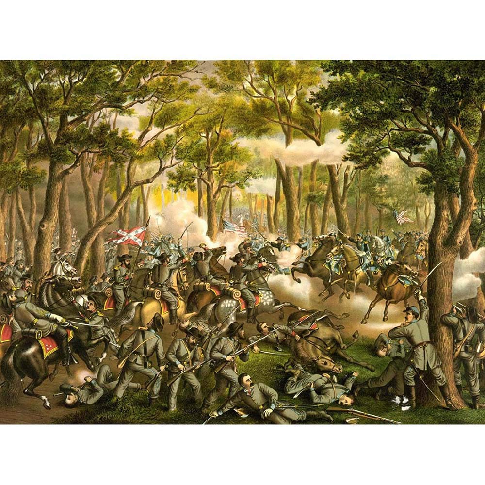 Wee Blue Coo War American Civil Battle Wilderness USA Art Print Poster Wall Decor 12X16 Inch
