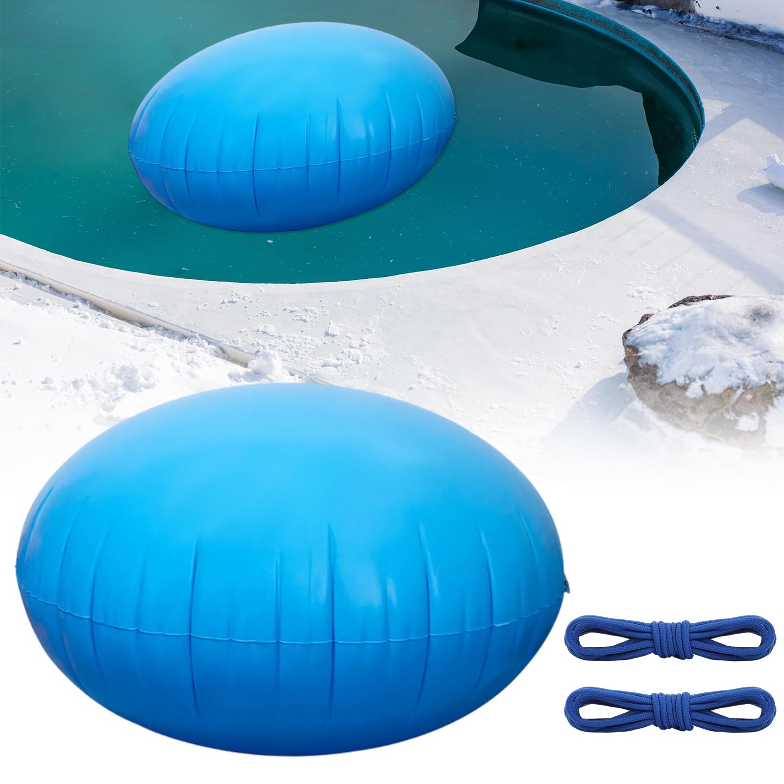 Cojín De Aire para Piscina, Cubierta De Piscina Inflable, Cojín De Aire De Invierno, Accesorios Piscinas De Invierno, Protección contra Heladas para Piscinas por Encima del Suelo