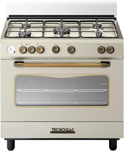 Tecnogas Traditionnel Cocina de gas retro, color crema, 90 x 60 cm :  Amazon.es: Grandes electrodomésticos