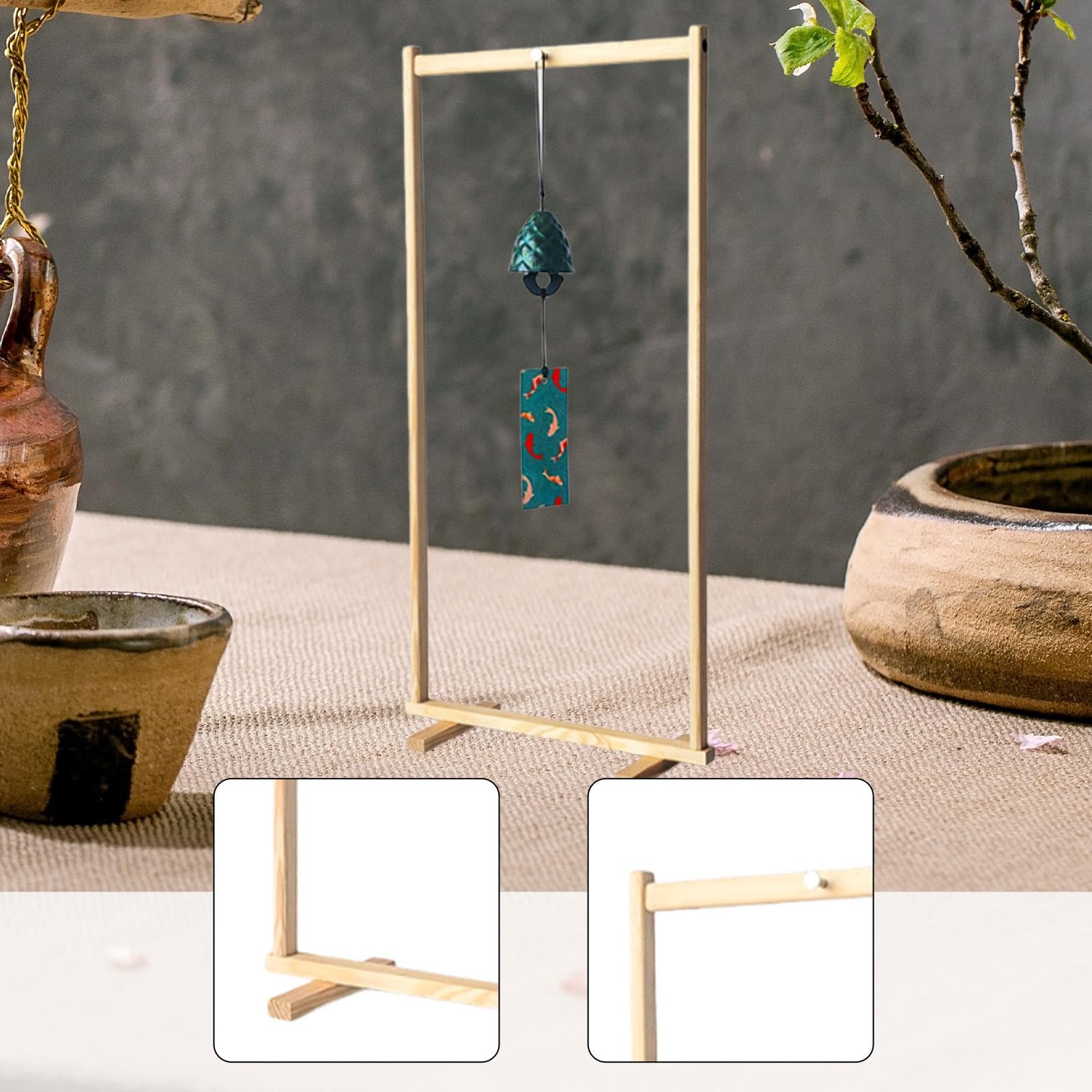 Support Multifonction En Bois pour Cloches et Gong avec Assemblage Rapide Adapté Aux Studios de et Aux Environnements Scolaires, 36cm