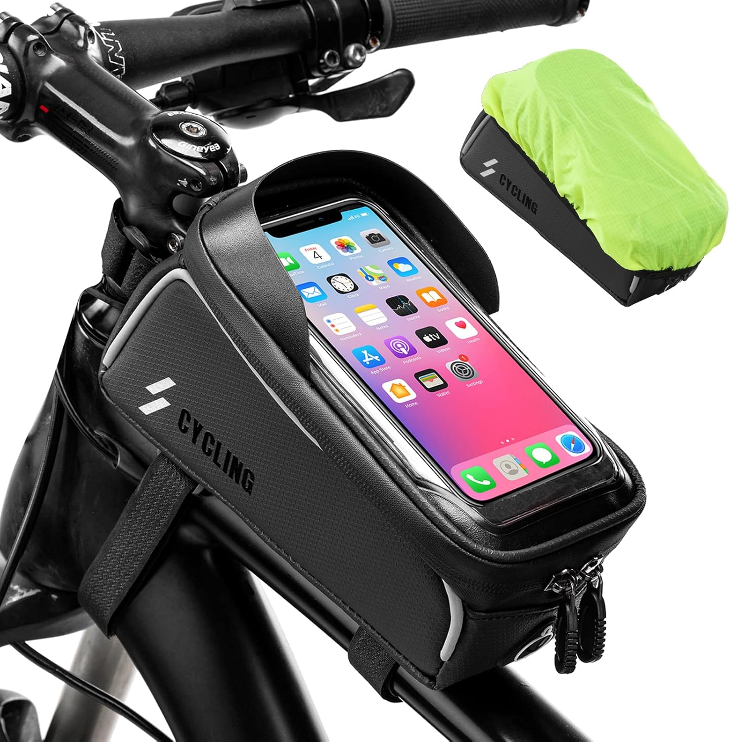 ROCKBROS Bike Frame Phone Bag Waterproof Bike Phone Mount