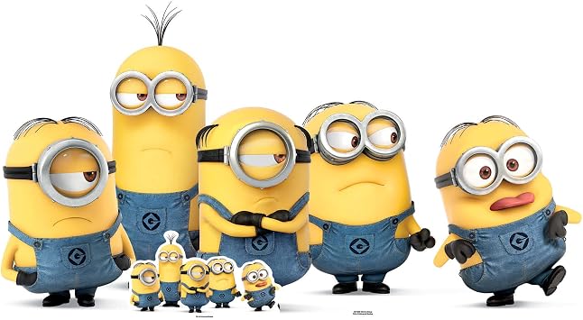 Star Cutouts Despicable ME Minions Group Pose Mischievous Life Size Cardboard Cut Out, Multi-Colour,92 x 170 x 92 cm