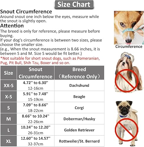 Miniatura 3 de Bozal de nailon para perros pequeños, medianos y grandes, bozal de malla de aire transpirable y bebible para mascotas antimordeduras y antiladridos