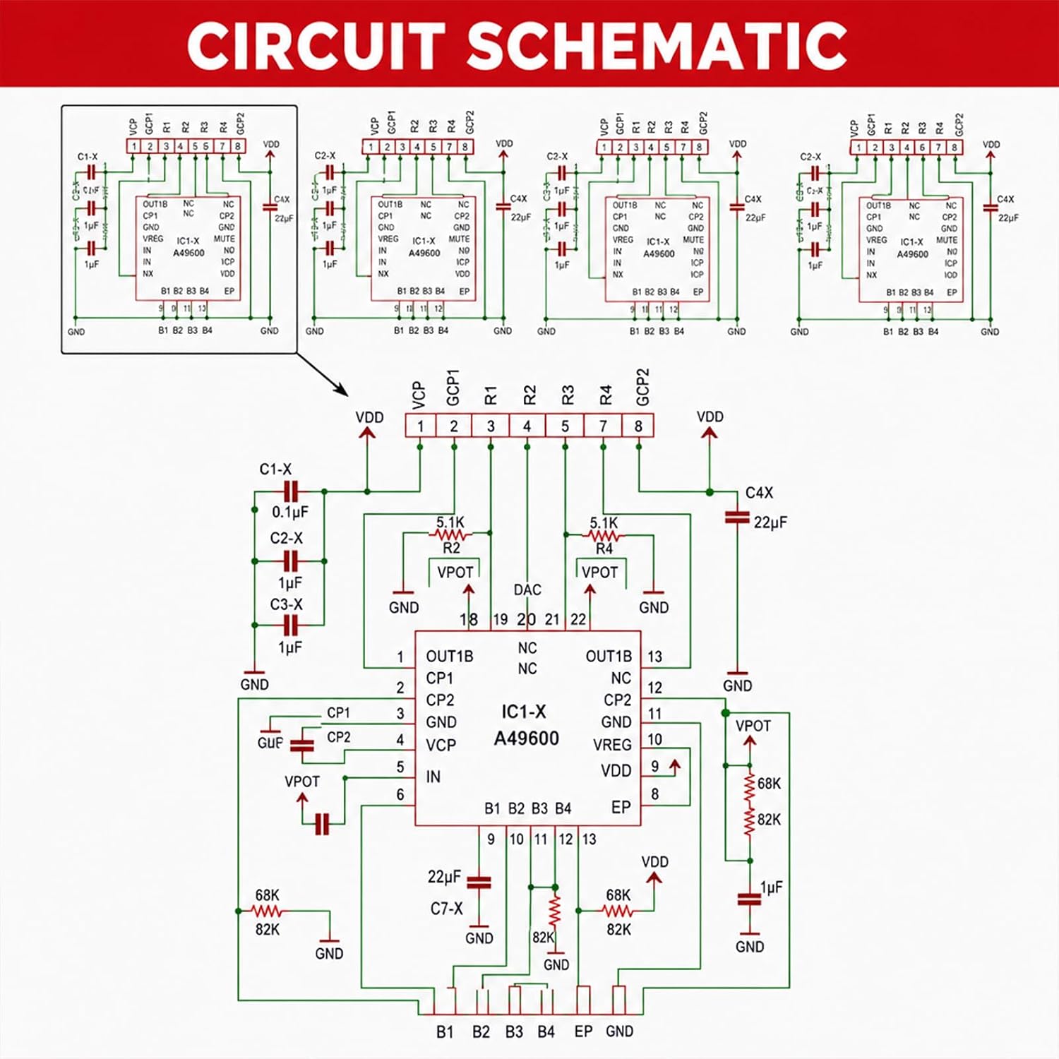 5-Pack A4988 Stepper Motor Driver, High-Current, Heat Sink