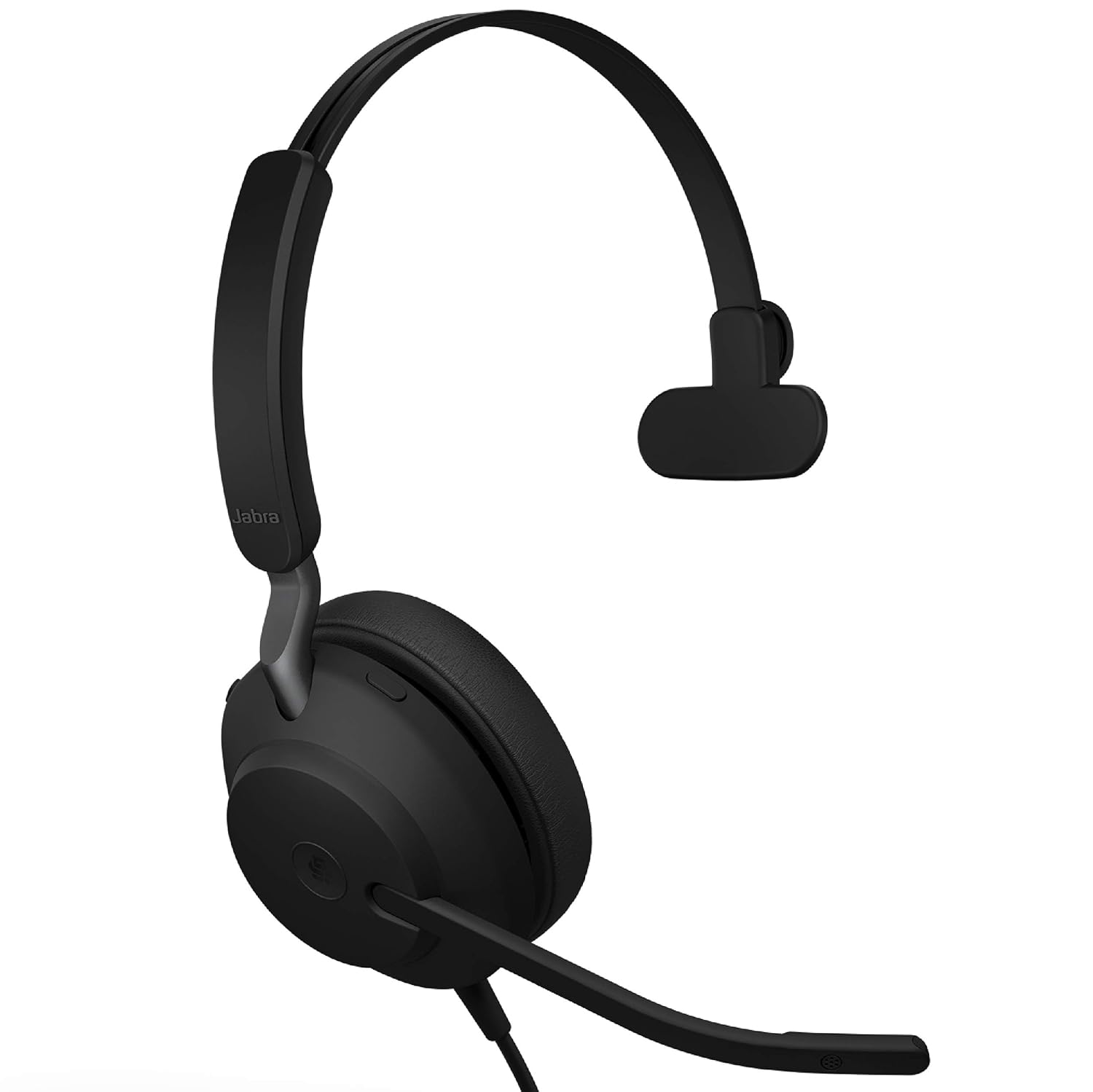 Jabra Evolve2 40 MS Wired Headphones, USBA, Mono, Black â€“ Telework Headset for Calls and