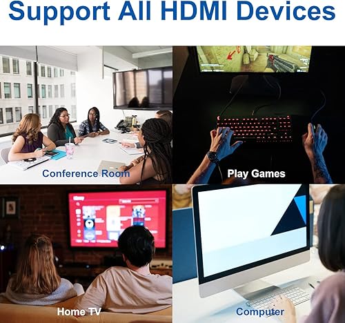 Miniatura 7 de SHD Cable HDMI de 75 pies con amplificador 1080P, cable HDMI de 2.0 V con amplificador de señal incorporado CL3 clasificado para instalación en