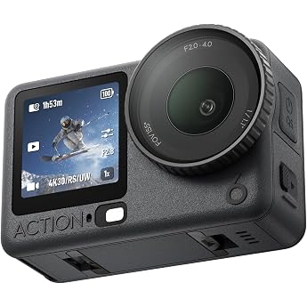 DJI Osmo Action 6 Standard Combo, Underwater Action Cam, Camera, 1/1.1-Inch Square Sensor, 50GB Memory, Variable Aperture f/2