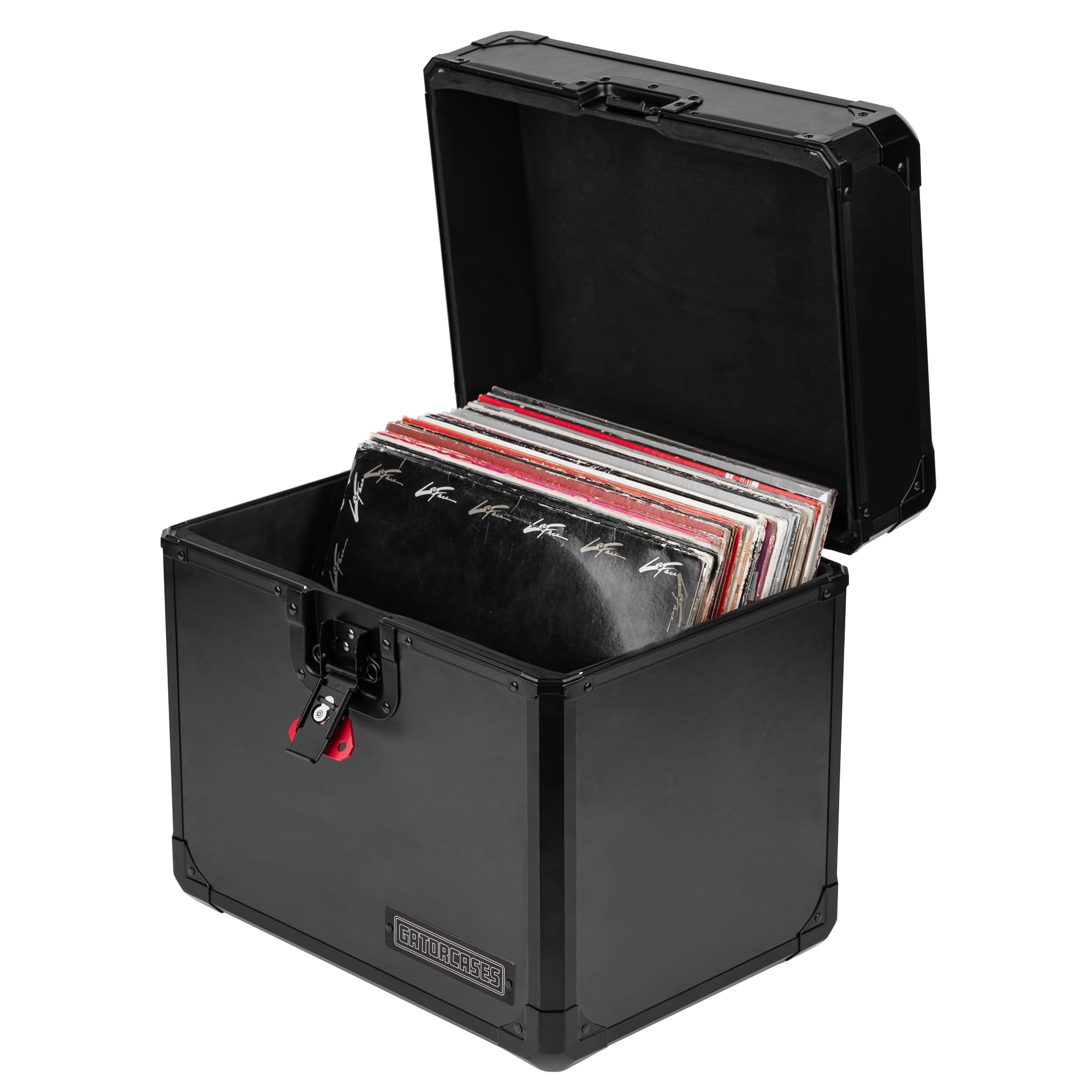 Gator Cases Serie ONYX Valigia impilabile per dischi in vinile da 50-70 12" con persiane incassate e maniglie in gomma (G-ONYX-VINYL-1270)