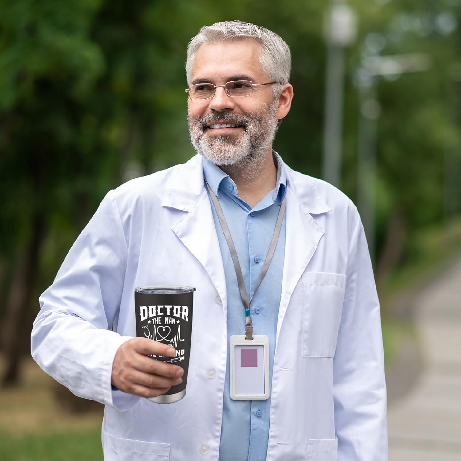 Doctor Gifts for Men, Gifts for Doctors Male, Best Doctor Ever Gift, Funny Gift for Doctors, 20 oz Stainless Steel Tumbler - Image 4