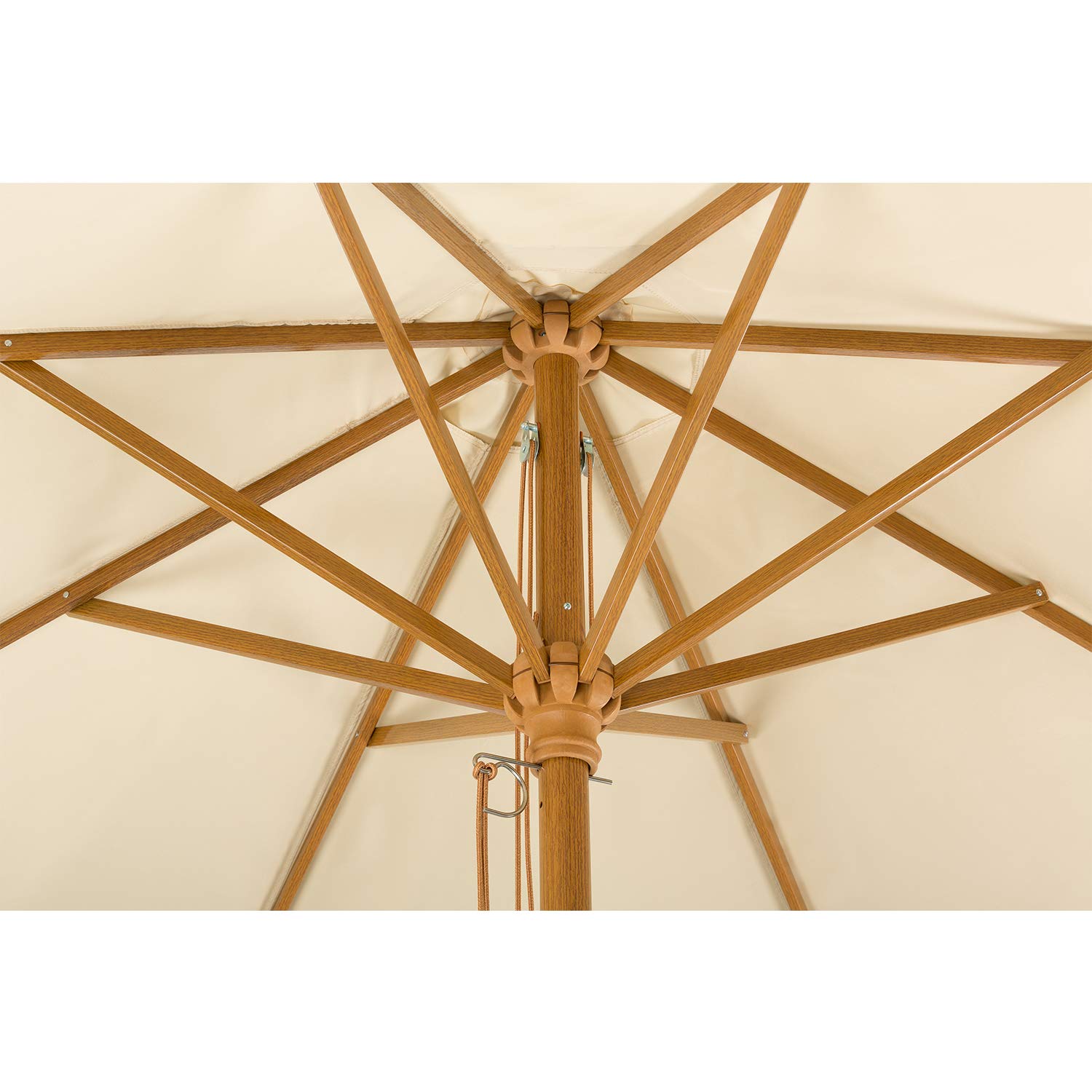 Schneider Sonnenschirm Malaga,natur, 300 X 200 Rechteckig, Gestell Alu/Stahl, Bespannung Polyester, 6.9