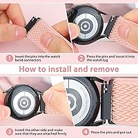 Vista 4 de Correa de reloj de liberación rápida - Elección de ancho - Correas de reloj de 18 mm, 19 mm, 20 mm, 22 mm, 24 mm, correas ajustables de nylon