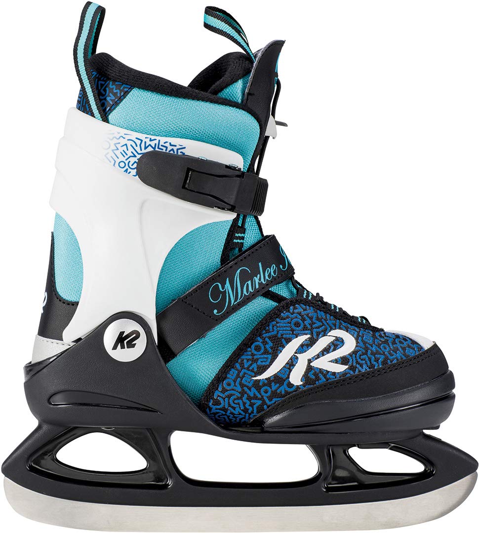 K2 Skate Girl's Marlee Ice Skate, Blue Black, 11-2, 10 UK