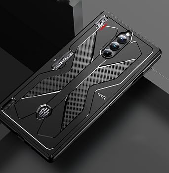 GIOPUEY Case Compatible with Nuba Red Magic 8 Pro/Pro+, TPU Flexible Material Ultra-thin Cover, Anti-Fingerprint Slim Fit Phone Case [Wear Resistant] [Slip-Resistant] - Black
