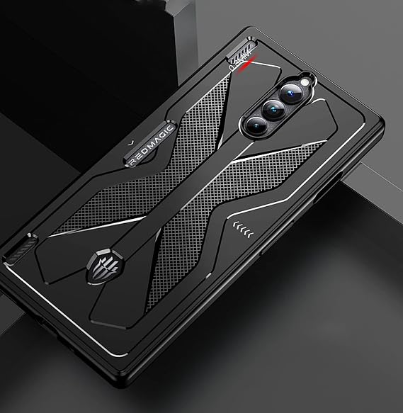 GIOPUEY Case Compatible with Nuba Red Magic 8 Pro/Pro+, TPU Flexible Material Ultra-thin Cover, Anti-Fingerprint Slim Fit Phone Case [Wear Resistant] [Slip-Resistant] - Black
