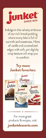 Junket Cinnamon Bread Pudding Mix, 5 oz, Makes 6 Servings